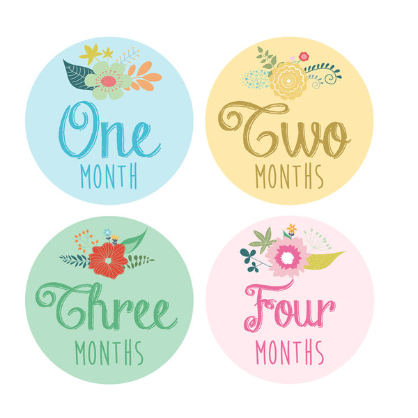 Spring Time Baby Month Stickers – INKtropolis