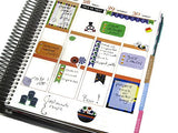 Monthly Planner Stickers Kawaii Pizza And Beer Stickers Planner Labels Compatible with Erin Condren Vertical Life Planner planner sticker - INKtropolis