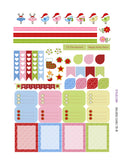 Monthly Planner Stickers Pink Blue Green Red Christmas Sampler Planner Labels Fits Erin Condren Life Planner planner sticker - INKtropolis