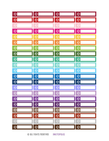 Monthly Planner Stickers Rainbow Soccer Sports Stickers Planner Labels Compatible Erin Condren Vertical Life Planner Be the first to review this item