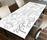 Personalized Dinosaur Birthday Coloring Banner, Poster, Paper Table Cover