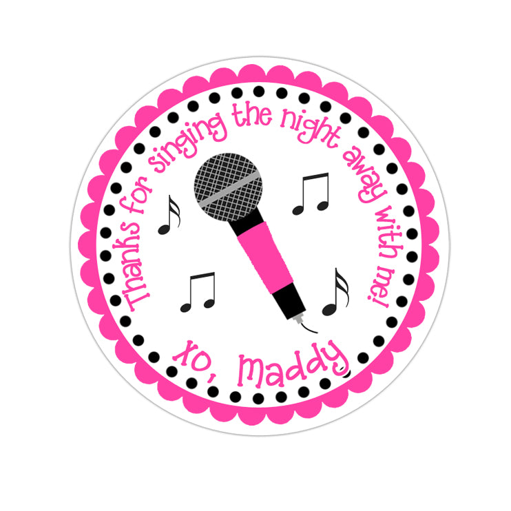 Personalized Microphone Karaoke With Name Birthday Cake 