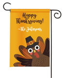 personalized turkey thanksgiving garden flag